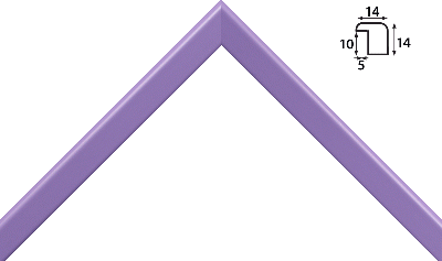 Багет цветной фиолетовый из дерева 36