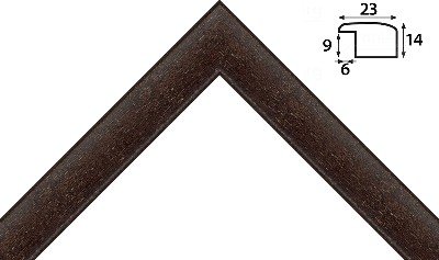 Багет цветной коричневый из дерева 394