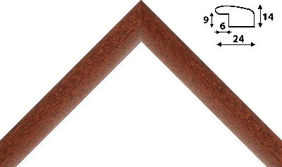 Багет цветной коричневый из дерева 975