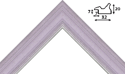 Багет цветной фиолетовый из дерева 1097
