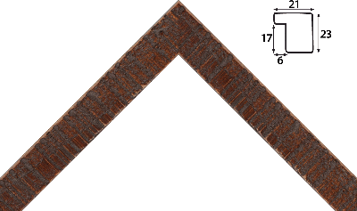 Багет цветной коричневый из дерева 1336