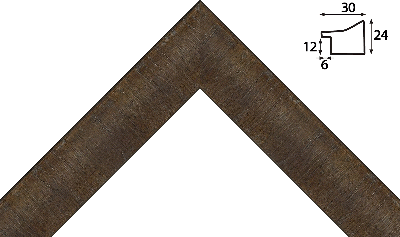 Багет цветной коричневый из дерева 2088