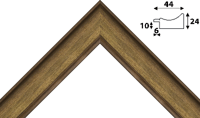 Багет бронзовый из пластика. Артикул 432.m44.175