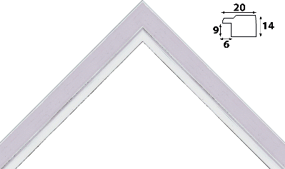 Багет фиолетовый, цвет "белый" из дерева. Артикул 888.301.324 373