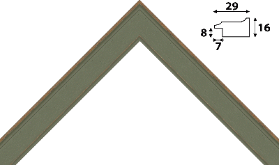 Багет зеленый из дерева. Артикул 555.181.495 1095