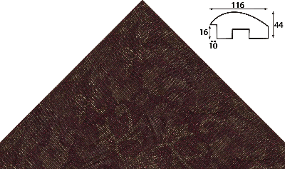 Багет коричневый из дерева. Артикул 1.023.452 2015