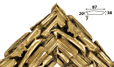 Багет золото из дерева. Артикул gt 2014-01 2070